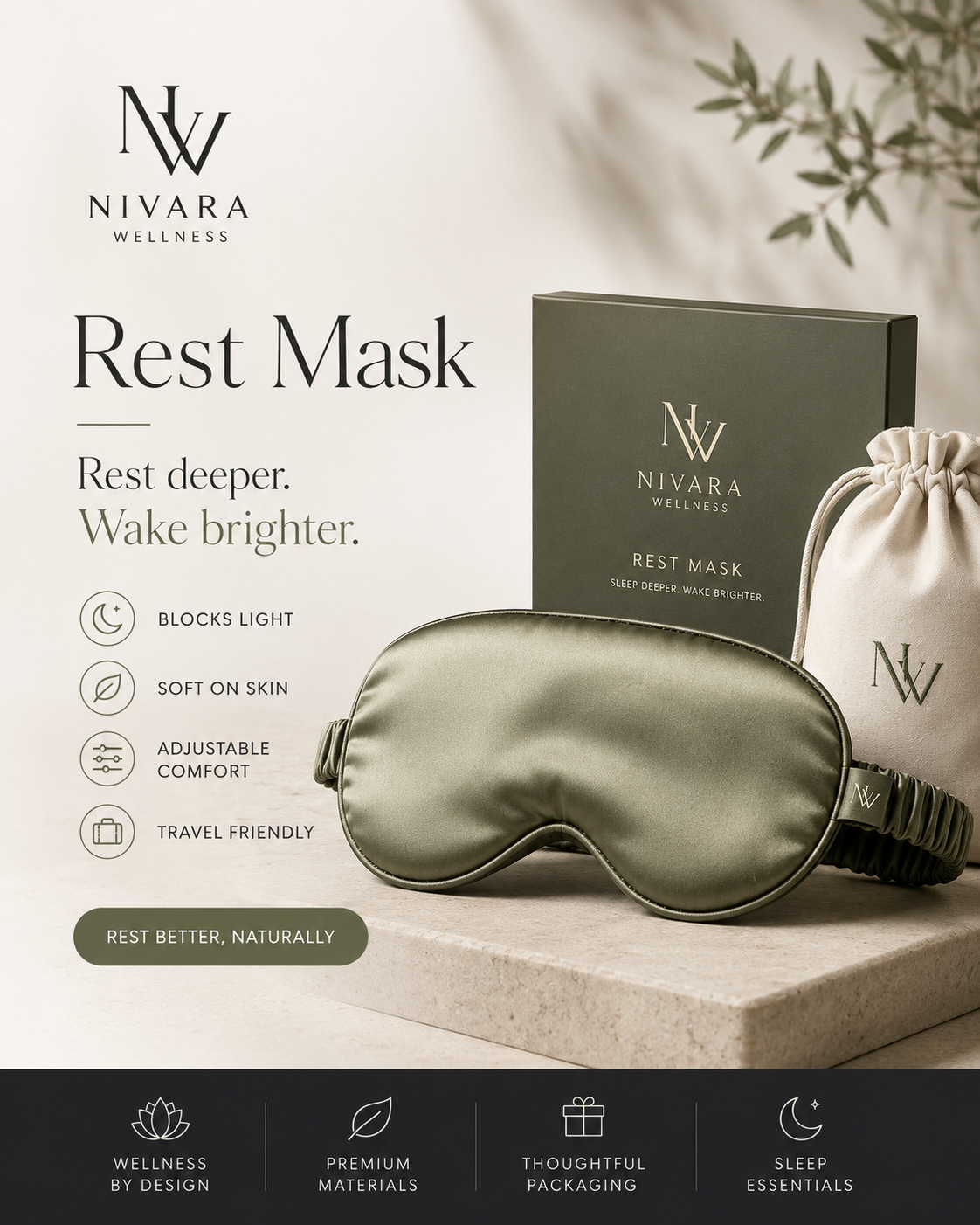 Rest Mask by Nivara Wellness