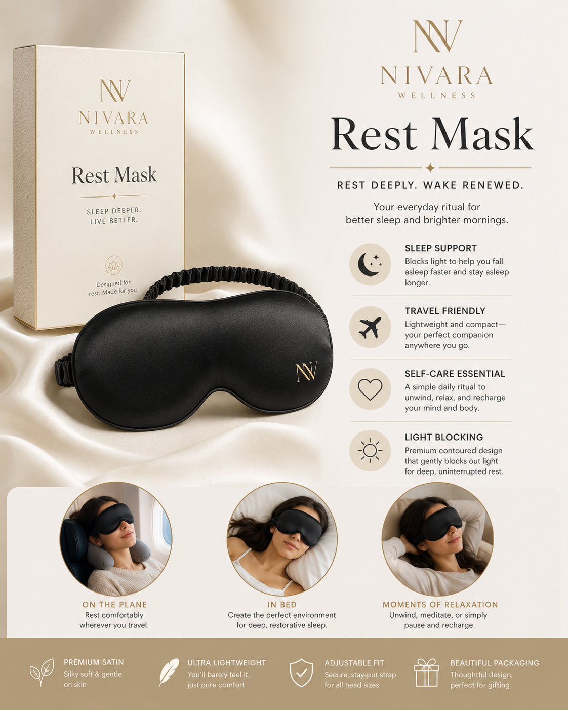 Rest Mask by Nivara Wellness